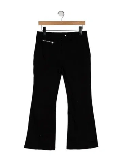 Pre-owned Proenza Schouler Mid-rise Wide Leg Jeans In Black