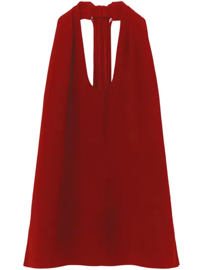 Proenza Schouler Miller Halter-neck Top In Red