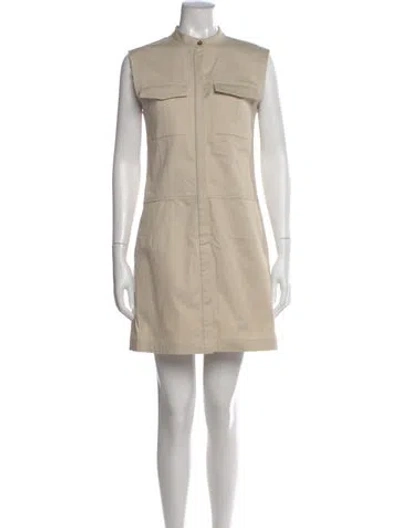 Pre-owned Proenza Schouler Mini Dress In Neutral