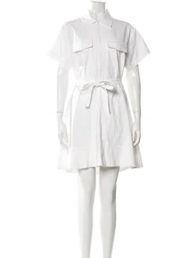 Pre-owned Proenza Schouler Mini Dress In White