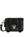 Proenza Schouler Mini Ps1 Leather Crossbody Bag In Black