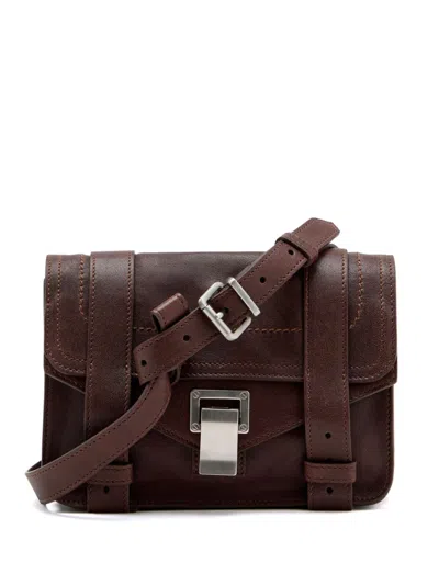 Proenza Schouler Mini Ps1 Cross Body Bag In Brown
