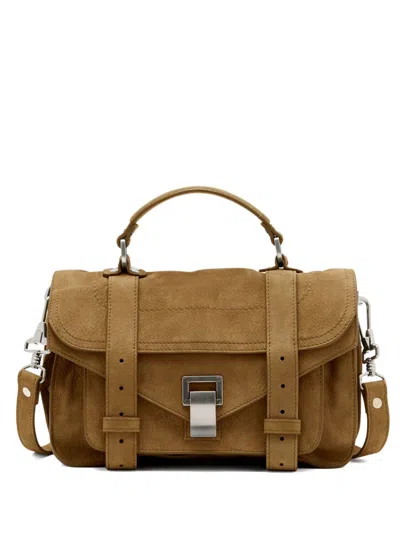 Proenza Schouler Mini Ps1 Two-way Handbag In Brown