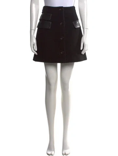 Pre-owned Proenza Schouler Mini Skirt In Black