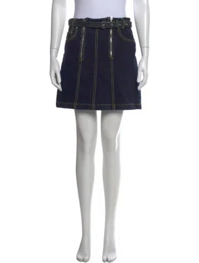 Pre-owned Proenza Schouler Mini Skirt In Blue