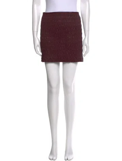 Pre-owned Proenza Schouler Mini Skirt In Burgundy