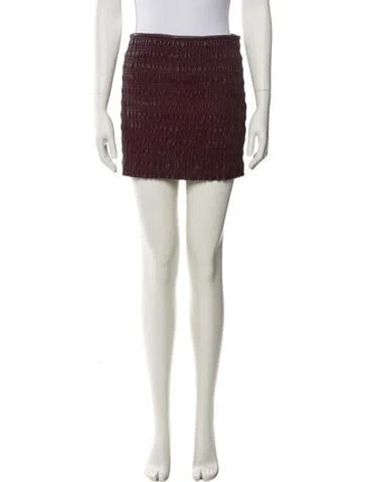 Pre-owned Proenza Schouler Mini Skirt In Burgundy
