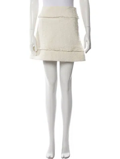 Pre-owned Proenza Schouler Mini Skirt In Neutral