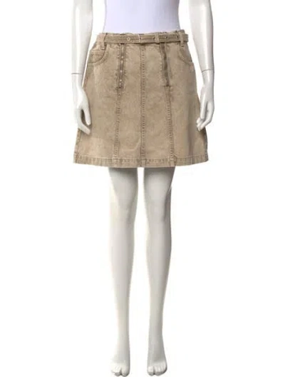 Pre-owned Proenza Schouler Mini Skirt In Neutral