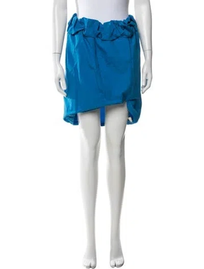 Pre-owned Proenza Schouler Mini Skirt W/ Tags In Blue