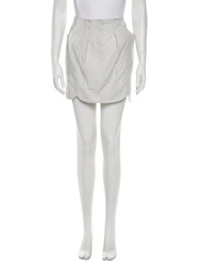 Pre-owned Proenza Schouler Mini Skirt In White