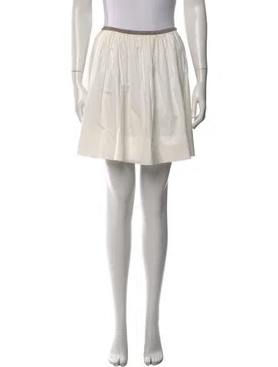 Pre-owned Proenza Schouler Mini Skirt In White
