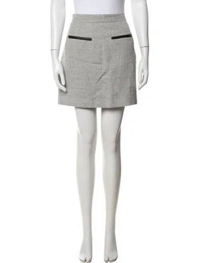 Pre-owned Proenza Schouler Mini Skirt In White