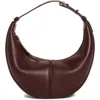 Proenza Schouler Mini Slide Leather Top Handle Bag In Dark Red