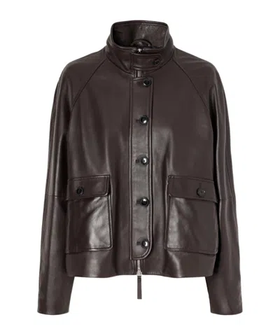 Proenza Schouler Minimalist Leather Jacket In Purple