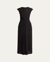Proenza Schouler Miranda Twisted Rib Dress In Black
