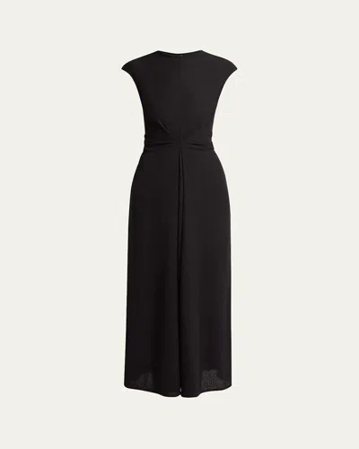 Proenza Schouler Miranda Twisted Rib Dress In Black