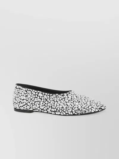 PROENZA SCHOULER MIRROR EMBELLISHED SLIP-ON BALLERINAS