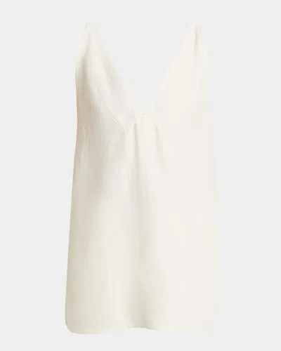 Proenza Schouler Mitchell Textured Sleeveless Babydoll Top In Sand
