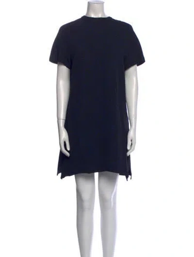 Pre-owned Proenza Schouler Mock Neck Mini Dress In Multi