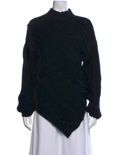 Pre-owned Proenza Schouler Mock Neck Sweater In Black
