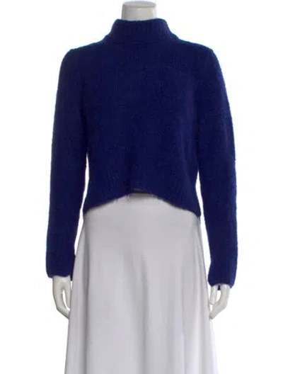 Pre-owned Proenza Schouler Mock Neck Sweater In Blue