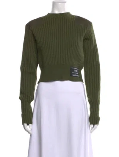 Pre-owned Proenza Schouler Mock Neck Sweater In Green
