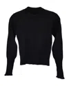 Proenza Schouler Mock Neck Sweater In Black Viscose In Black