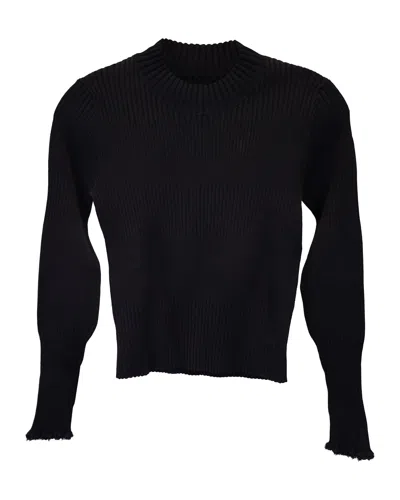 Proenza Schouler Mock Neck Sweater In Black Viscose