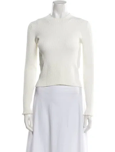 Pre-owned Proenza Schouler Mock Neck Sweater In Neutral