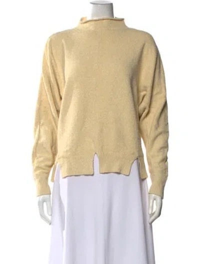 Pre-owned Proenza Schouler Mock Neck Sweater In Yellow