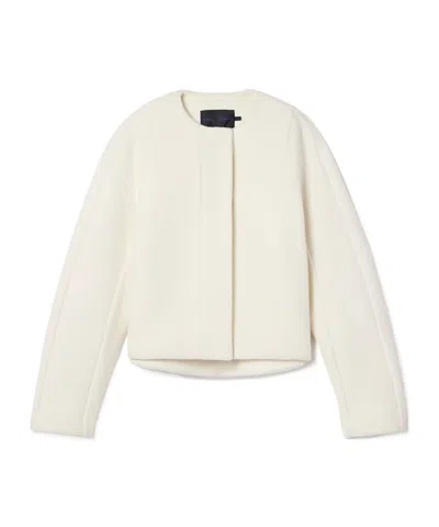 Proenza Schouler Mona Wool-blend Jacket In Neutral