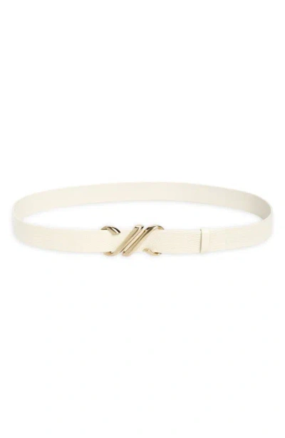 Proenza Schouler Mono Leather Belt In Cream