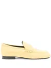 Proenza Schouler Monogram Leather Loafers In Yellow