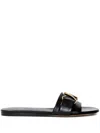 Proenza Schouler Sculpt Flat Slides In Black