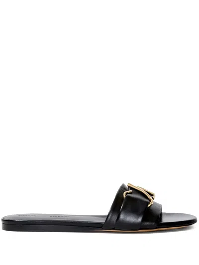 Proenza Schouler Sculpt Flat Slides In Black