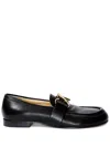 Proenza Schouler Monogram-plaque Embossed-leather Loafers