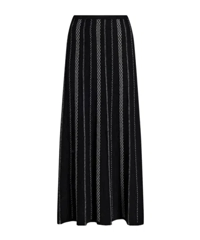 Proenza Schouler Morena Textured Maxi Skirt In Black