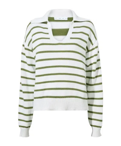 Proenza Schouler Murphy Sriped Sweater In White
