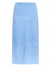 Proenza Schouler Nadia Midi Skirt In Blue