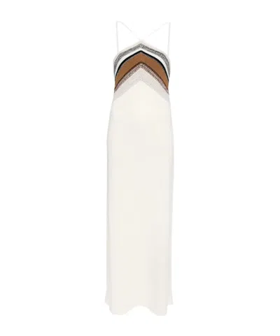 Proenza Schouler Naomi Knit Halter Maxi Dress In White