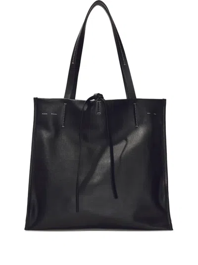 Proenza Schouler Nappa-leather Tie-detail Tote Bag In Black