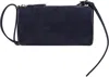 Proenza Schouler Navy Crossbody Silo Suede Bag In Blue
