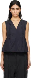 Proenza Schouler Navy  White Label Sullivan Tank Top In Navy