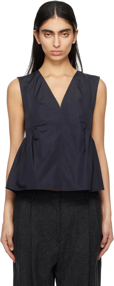 Proenza Schouler Navy  White Label Sullivan Tank Top