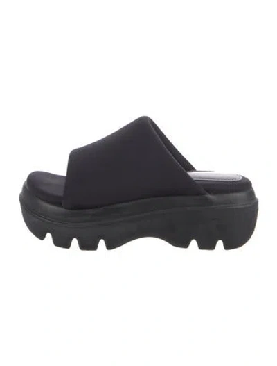 Pre-owned Proenza Schouler Neoprene Slides In Black