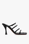 Proenza Schouler Logo High-heeled Sandals In Black
