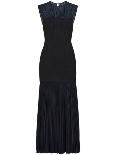 Proenza Schouler Niki Semi-sheer Dress In Blue