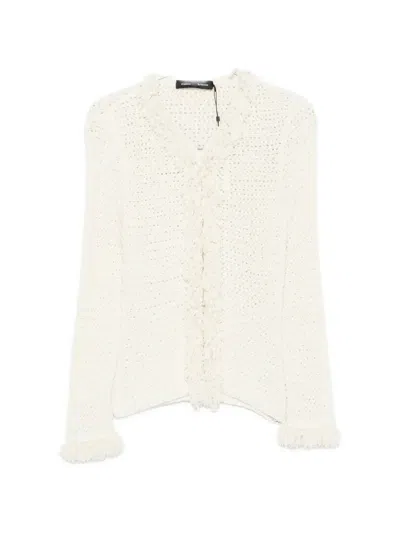 Proenza Schouler Nilo Fringed Blouse In White