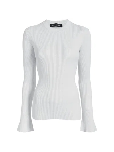 Proenza Schouler Nir Top In Silk Viscose In White